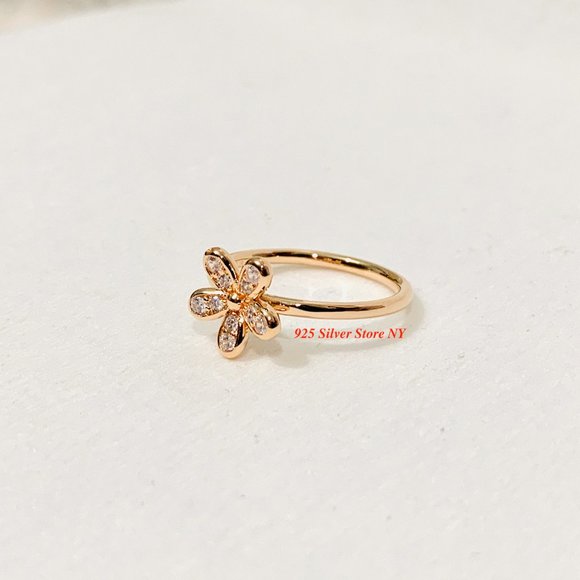 Pandora Rose Gold Dazzling Daisy Ring Clear CZ 180932CZ - Picture 2 of 7
